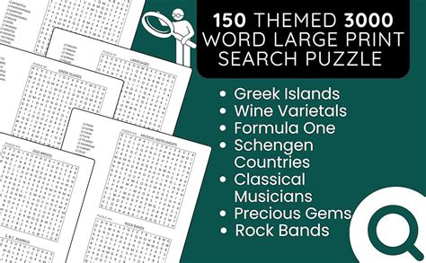 word search puzzle 150|150 Themed 3000 Word Large Print Search Puzzle For Teens,。